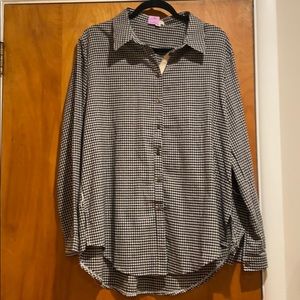Checkered button down shirt